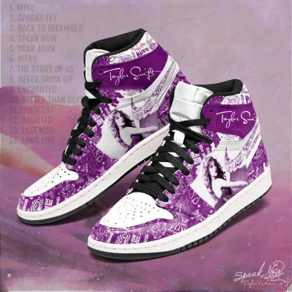 Tubopro Taylor Swift AJ1 High Sneakers Shoes For Men And Women - Image 2