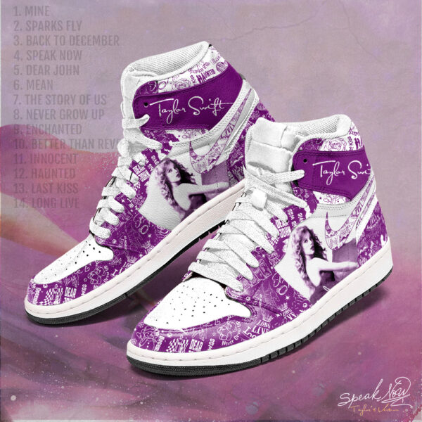 Tubopro Taylor Swift AJ1 High Sneakers Shoes For Men And Women - Image 2