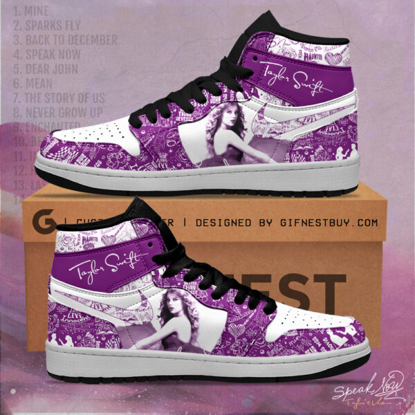 Tubopro Taylor Swift AJ1 High Sneakers Shoes For Men And Women