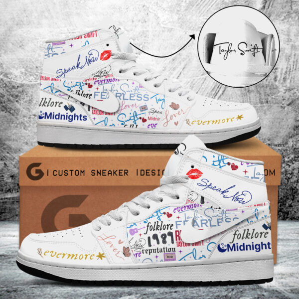 Tubopro Taylor Swift AJ1 High Sneakers Shoes For Men And Women