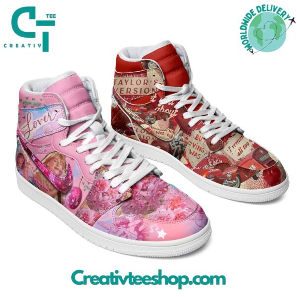Tubopro Taylor Swift Lover Version AJ1 High Sneakers Shoes For Men And Women - Image 2