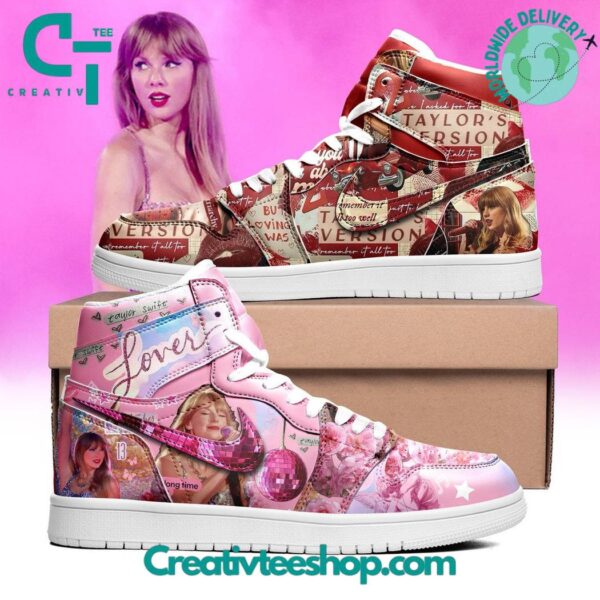 Tubopro Taylor Swift Lover Version AJ1 High Sneakers Shoes For Men And Women