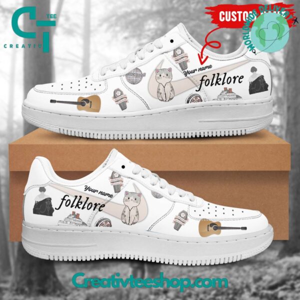 Tubopro Taylor Swift The Eras Tour Folklore Air Low-Top Sneakers Shoes For Men And Women