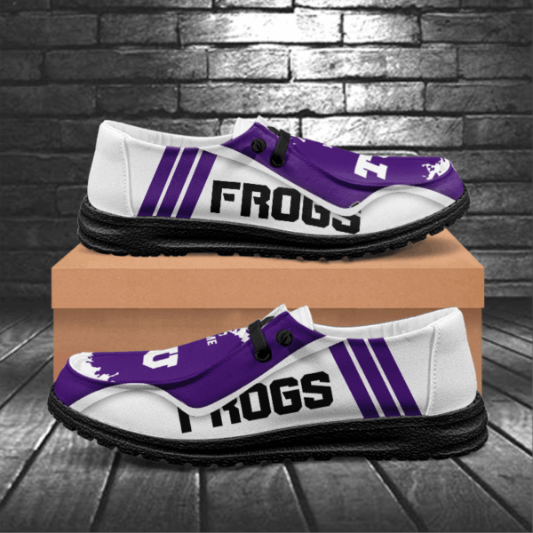 Tubopro TCU Horned Frogs Hey Dude Shoes For Men And Women - Image 6