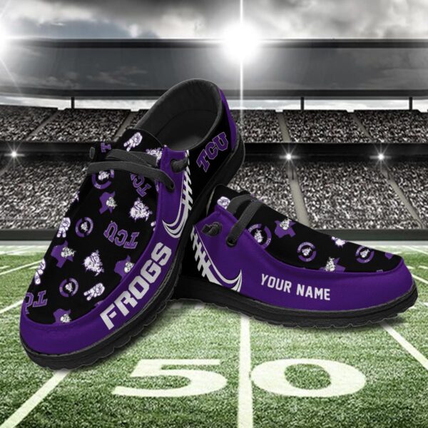 Tubopro TCU Horned Frogs Hey Dude Shoes For Men And Women - Image 2