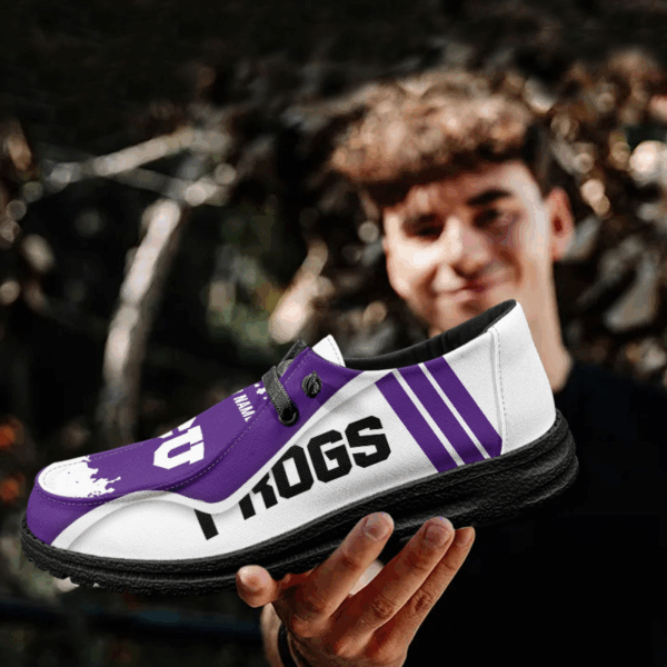 Tubopro TCU Horned Frogs Hey Dude Shoes For Men And Women - Image 4
