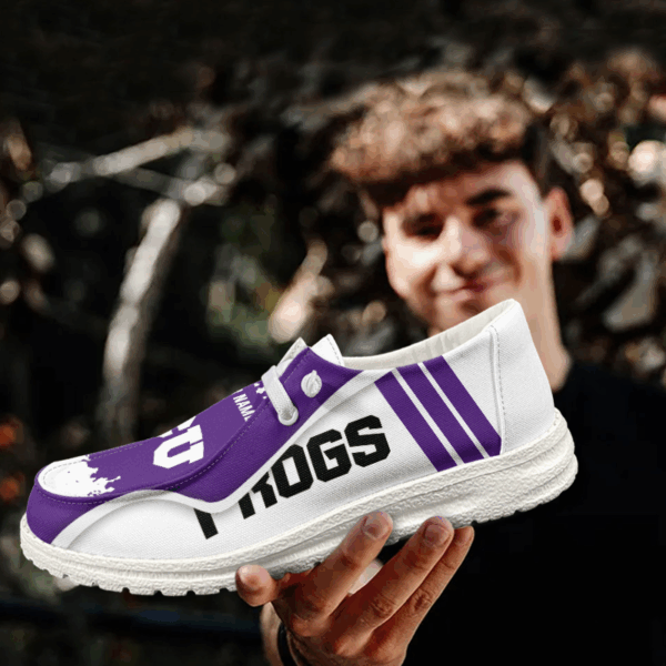 Tubopro TCU Horned Frogs Hey Dude Shoes For Men And Women - Image 3