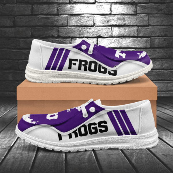Tubopro TCU Horned Frogs Hey Dude Shoes For Men And Women - Image 5