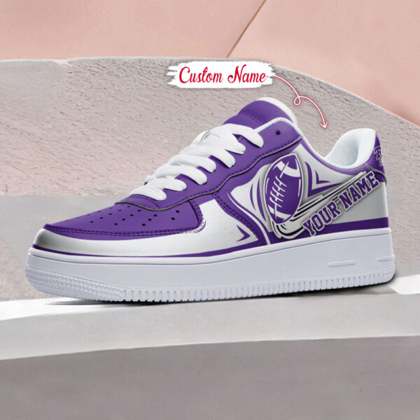 Tubopro TCU Horned Frogs NCAA Air Low-Top Sneakers Shoes For Men And Women - Image 3