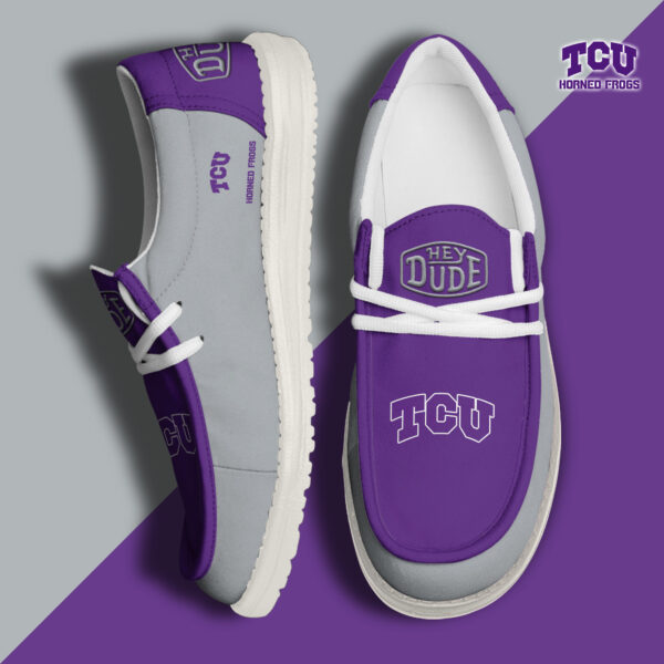Tubopro TCU Horned Frogs Personalized Hey Dude Shoes For Men And Women
