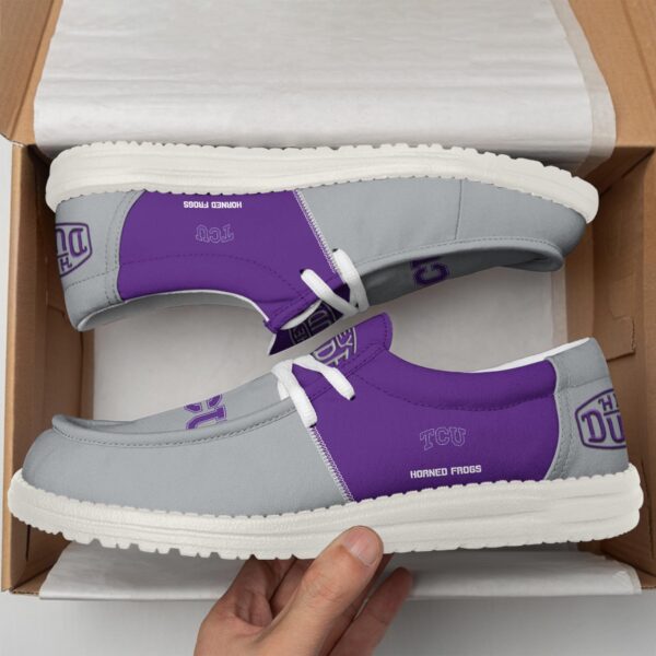 Tubopro TCU Horned Frogs Personalized Hey Dude Shoes For Men And Women - Image 3