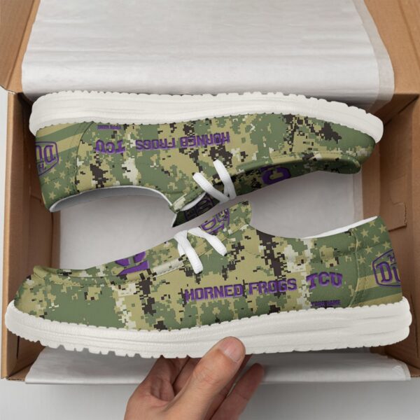 Tubopro TCU Horned Frogs Personalized Hey Dude Shoes For Men And Women - Image 2