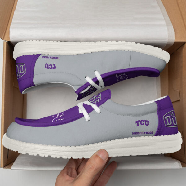 Tubopro TCU Horned Frogs Personalized Hey Dude Shoes For Men And Women - Image 2