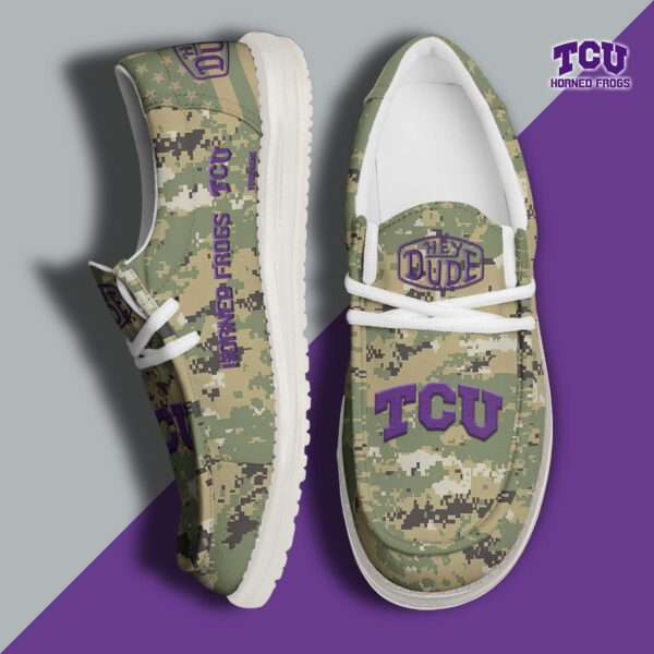 Tubopro TCU Horned Frogs Personalized Hey Dude Shoes For Men And Women