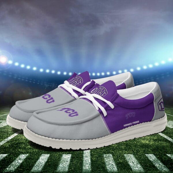 Tubopro TCU Horned Frogs Personalized Hey Dude Shoes For Men And Women - Image 4