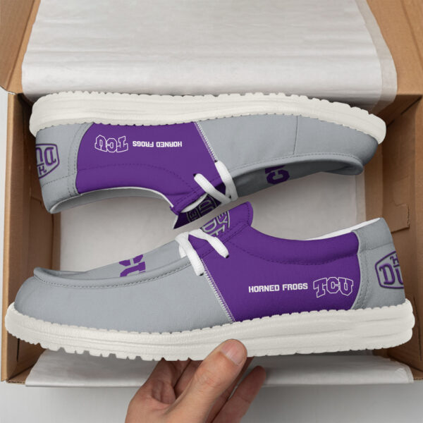 Tubopro TCU Horned Frogs Personalized Hey Dude Shoes For Men And Women - Image 3