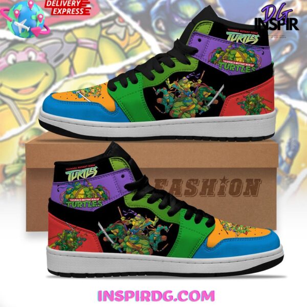 Tubopro Teenage Mutant Ninja Turtle AJ1 High Sneakers Shoes For Men And Women