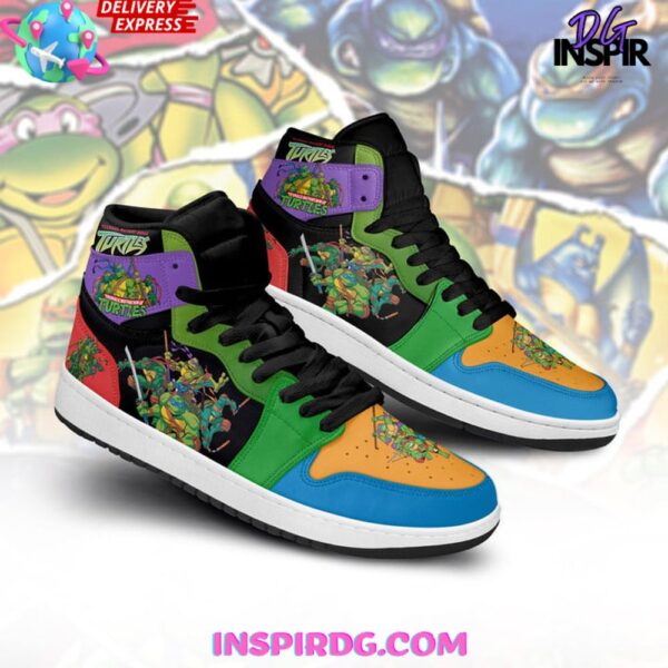 Tubopro Teenage Mutant Ninja Turtle AJ1 High Sneakers Shoes For Men And Women - Image 2
