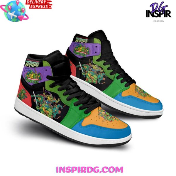 Tubopro Teenage Mutant Ninja Turtle AJ1 High Sneakers Shoes For Men And Women - Image 4