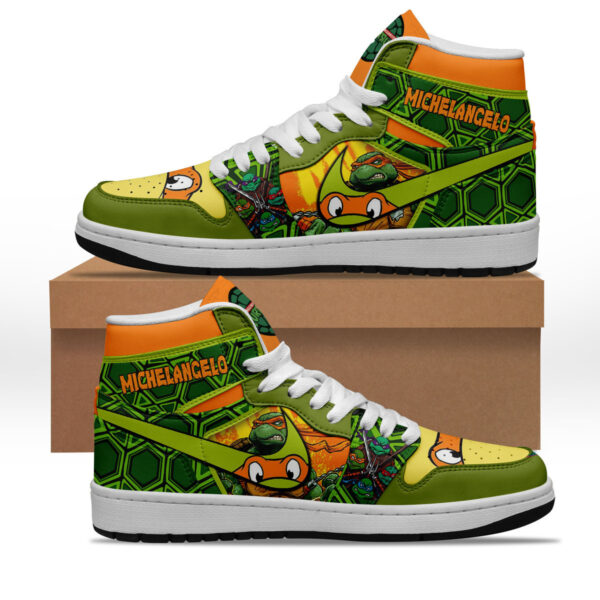 Tubopro Teenage Mutant Ninja Turtles AJ1 High Sneakers Shoes For Men And Women