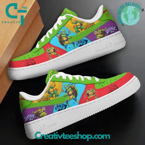 Tubopro Teenage Mutant Ninja Turtles Graffiti Air Low-Top Sneakers Shoes For Men And Women - Image 2