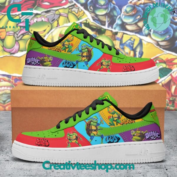 Tubopro Teenage Mutant Ninja Turtles Graffiti Air Low-Top Sneakers Shoes For Men And Women