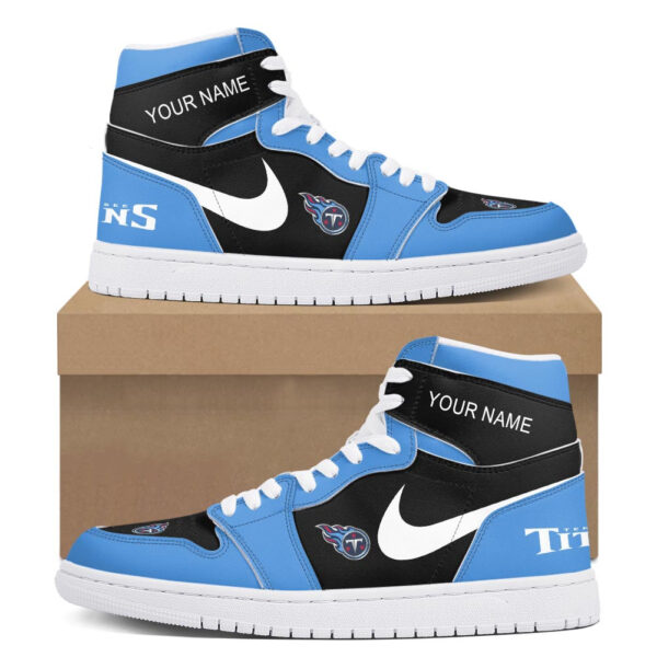 Tubopro Tennessee Titans AJ1 High Sneakers Shoes For Men And Women - Image 2