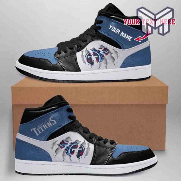 Tubopro Tennessee Titans AJ1 High Sneakers Shoes For Men And Women