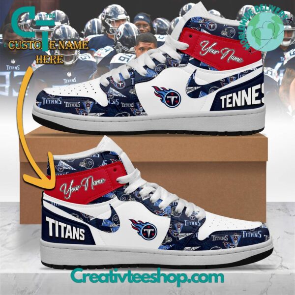 Tubopro Tennessee Titans AJ1 High Sneakers Shoes For Men And Women