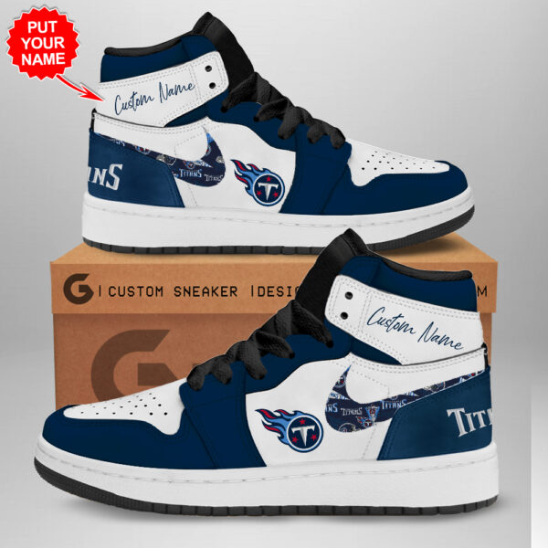 Tubopro Tennessee Titans AJ1 High Sneakers Shoes For Men And Women