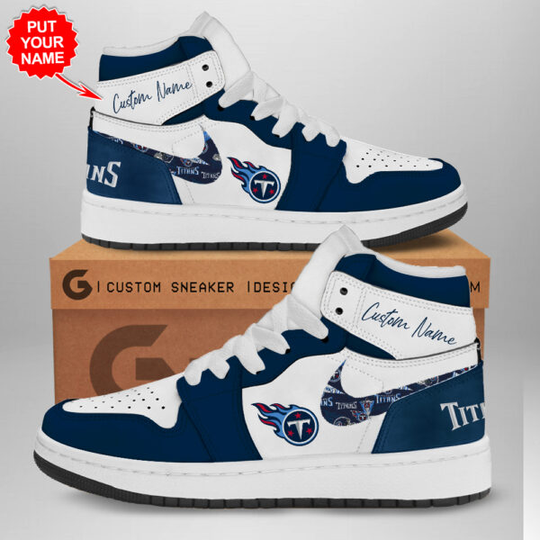 Tubopro Tennessee Titans AJ1 High Sneakers Shoes For Men And Women