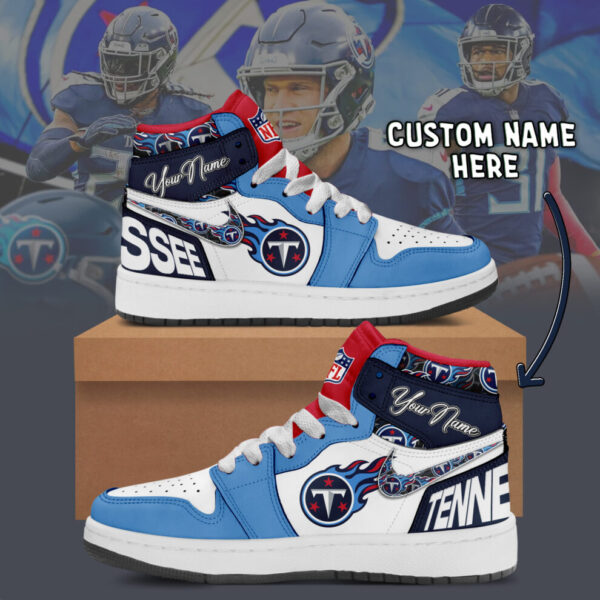 Tubopro Tennessee Titans AJ1 High Sneakers Shoes For Men And Women