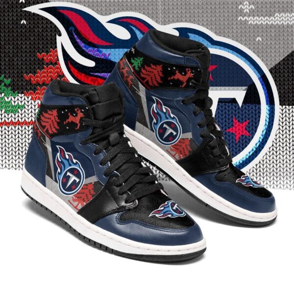 Tubopro Tennessee Titans NFL AJ1 High Sneakers Shoes For Men And Women