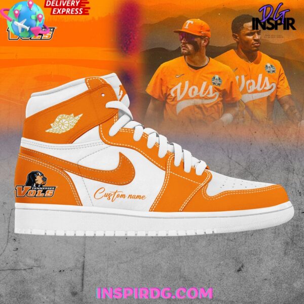 Tubopro Tennessee Vols AJ1 High Sneakers Shoes For Men And Women - Image 2