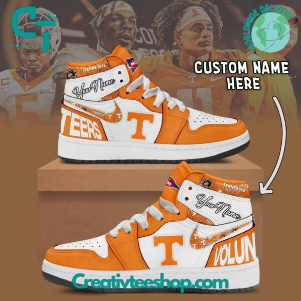 Tubopro Tennessee Volunteers AJ1 High Sneakers Shoes For Men And Women