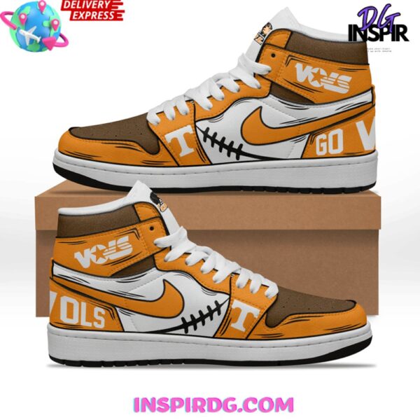 Tubopro Tennessee Volunteers AJ1 High Sneakers Shoes For Men And Women - Image 2