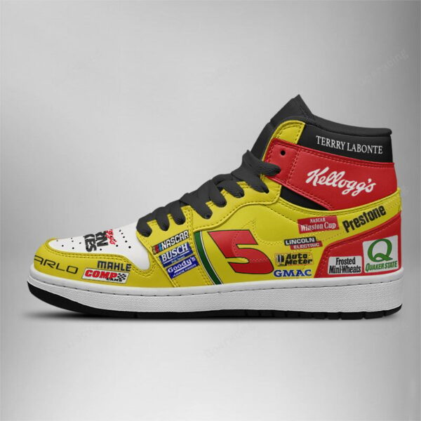 Tubopro Terry Labonte  Hendrick Motorsports AJ1 High Sneakers Shoes For Men And Women - Image 2
