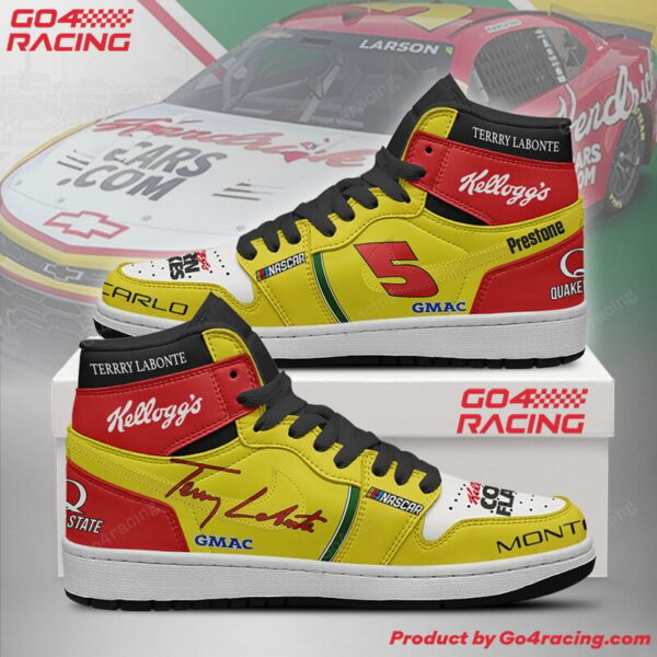 Tubopro Terry Labonte  Hendrick Motorsports AJ1 High Sneakers Shoes For Men And Women