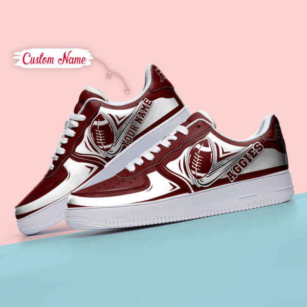Tubopro Texas A&M Aggies NCAA Air Low-Top Sneakers Shoes For Men And Women - Image 4