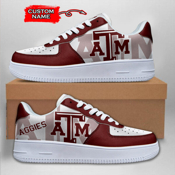 Tubopro Texas A&M Aggies NCAA Air Low-Top Sneakers Shoes For Men And Women