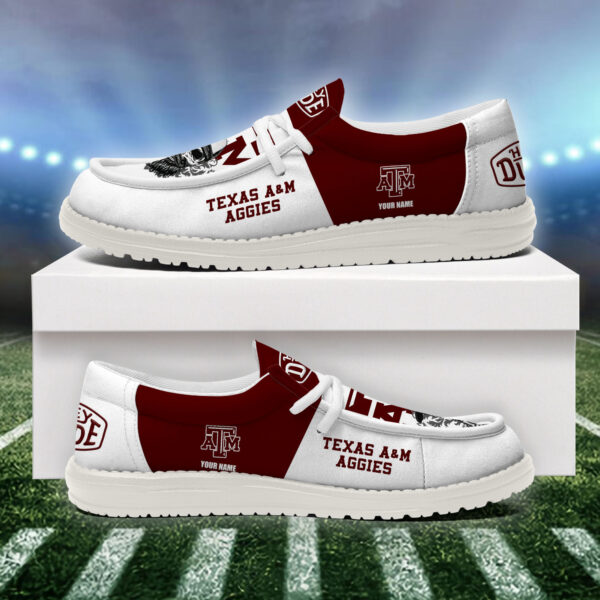 Tubopro Texas A&M Aggies Personalized Hey Dude Shoes For Men And Women - Image 4