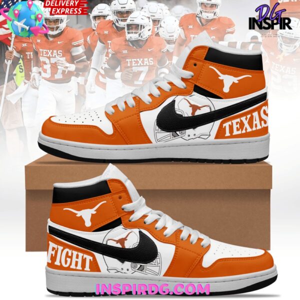 Tubopro Texas Longhorns AJ1 High Sneakers Shoes For Men And Women