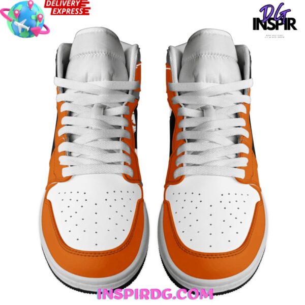 Tubopro Texas Longhorns AJ1 High Sneakers Shoes For Men And Women - Image 3
