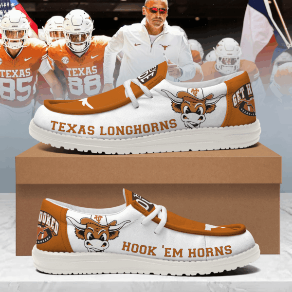 Tubopro Texas Longhorns Personalized Hey Dude Shoes For Men And Women