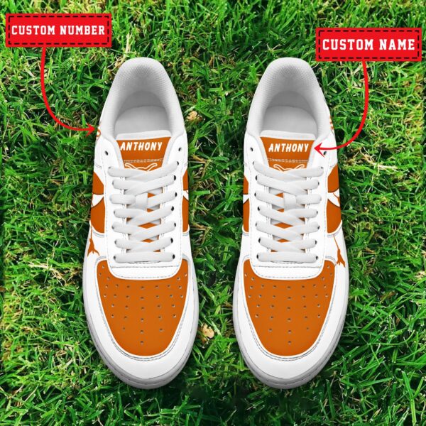 Tubopro Texas Longhorns NCAA Air Low-Top Sneakers Shoes For Men And Women - Image 2