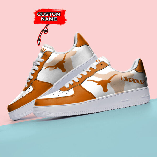 Tubopro Texas Longhorns NCAA Air Low-Top Sneakers Shoes For Men And Women - Image 3