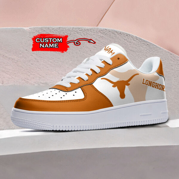Tubopro Texas Longhorns NCAA Air Low-Top Sneakers Shoes For Men And Women - Image 2