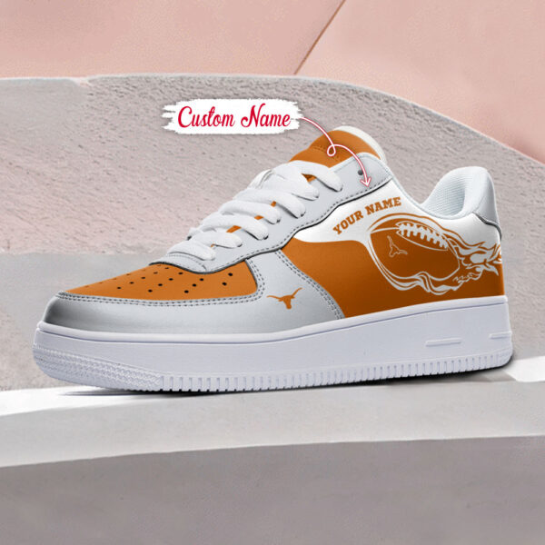Tubopro Texas Longhorns NCAA Air Low-Top Sneakers Shoes For Men And Women - Image 3