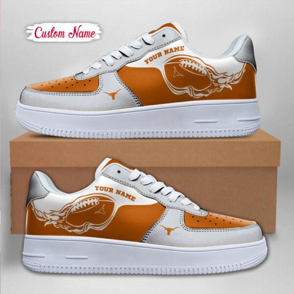 Tubopro Texas Longhorns NCAA Air Low-Top Sneakers Shoes For Men And Women - Image 2