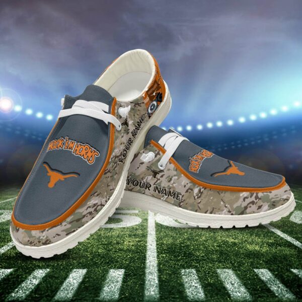 Tubopro Texas Longhorns Personalized Hey Dude Shoes For Men And Women